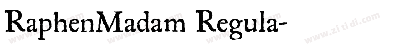 RaphenMadam Regula字体转换